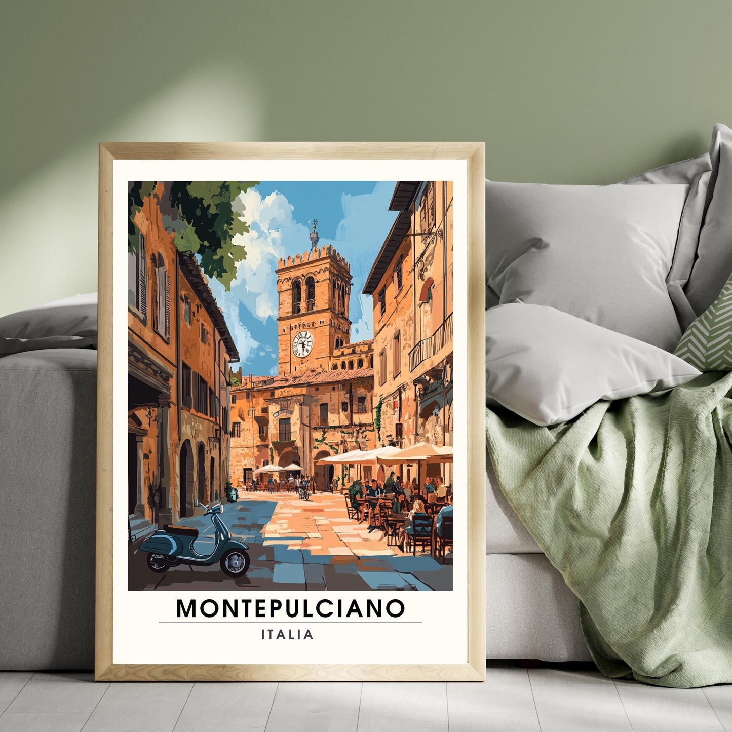 Affiche Montepulciano | Impression de voyage Montepulciano, Italie | Impression Italie