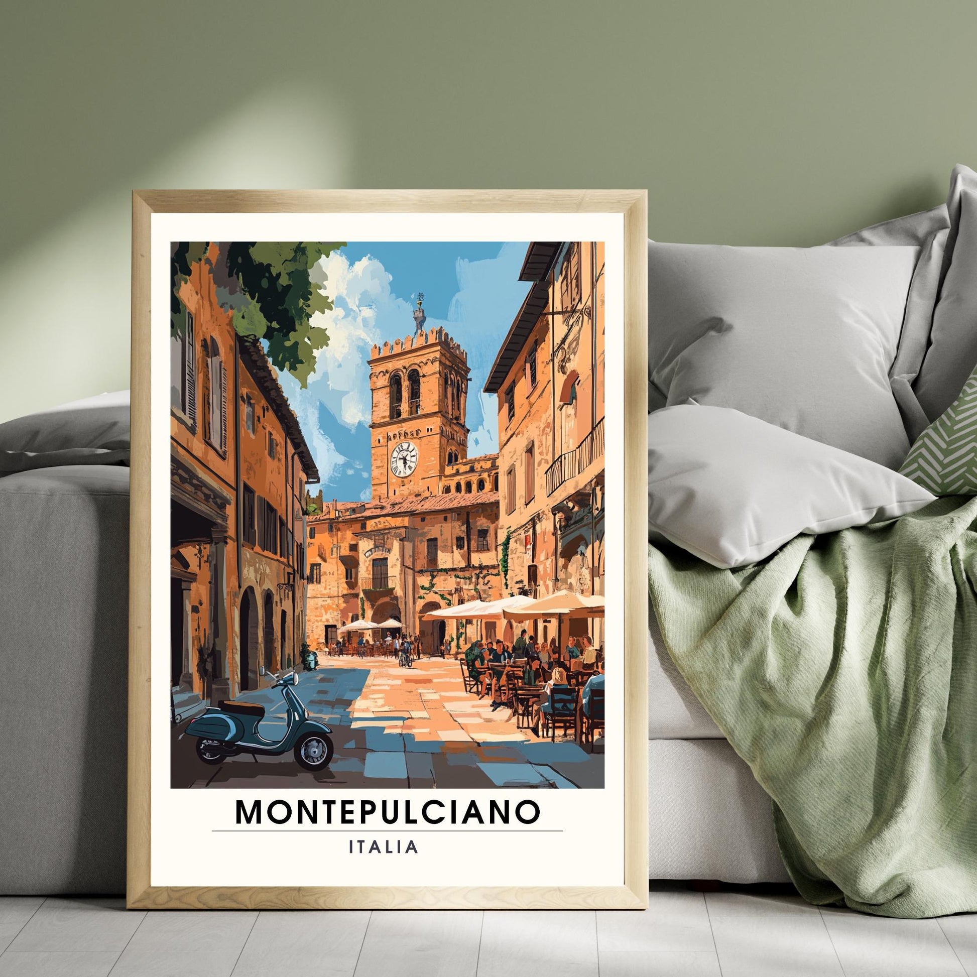 Affiche Montepulciano | Impression de voyage Montepulciano, Italie | Impression Italie