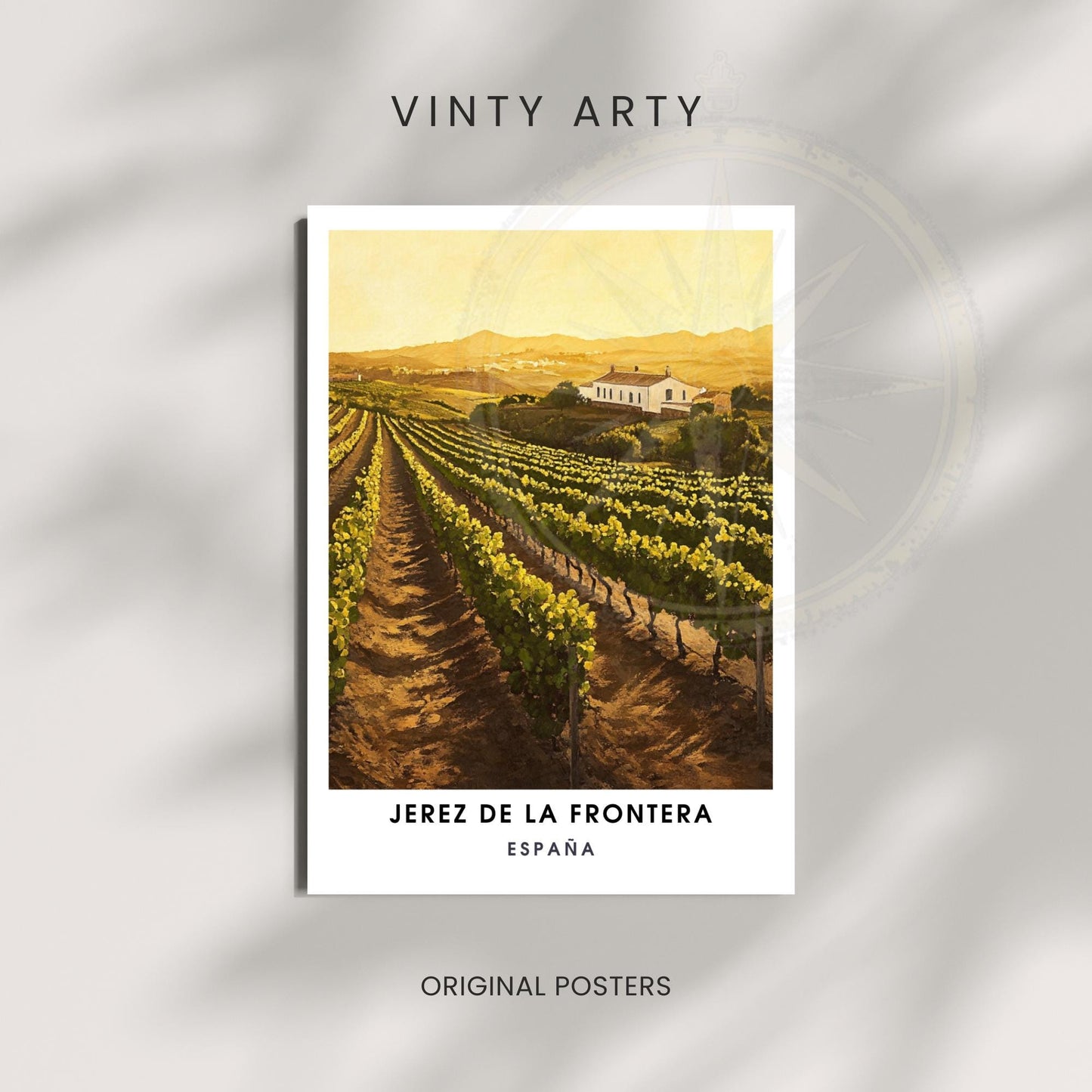 Affiche de voyage Jerez de la Frontera | Impression Jerez de la Frontera