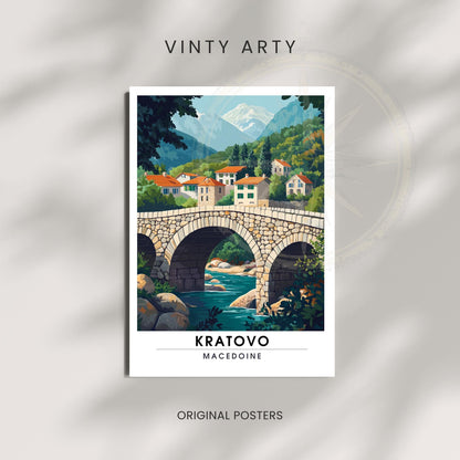 Affiche Kratovo | Impression Macédoine | Affiche Macédoine