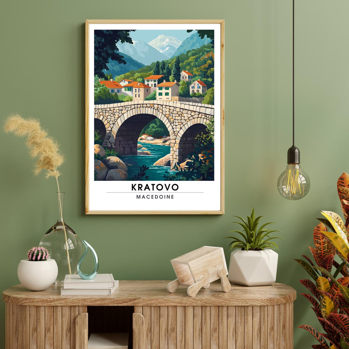 Affiche Kratovo | Impression Macédoine | Affiche Macédoine