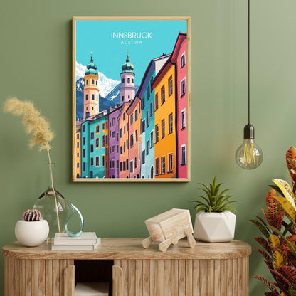 Affiche Innsbruck | Poster Murale Autriche | Affiche Autriche