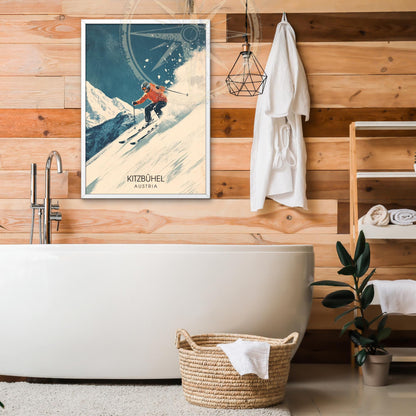 Affiche Kitzbühel | Impression de voyage Autriche | Affiche Autriche