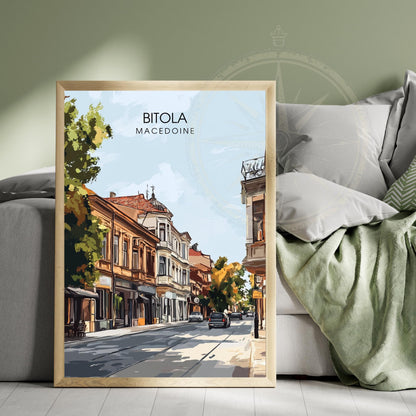 Affiche Bitola | Impression de voyage Macédoine | Affiche Macédoine