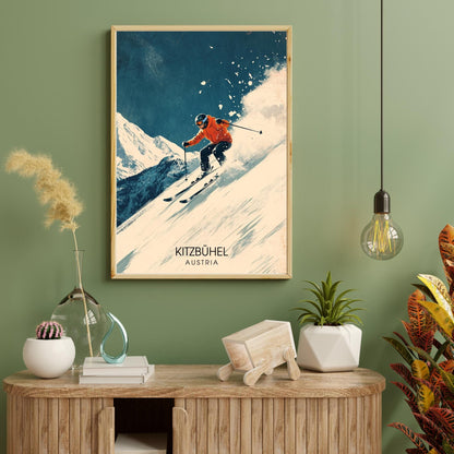Affiche Kitzbühel | Impression de voyage Autriche | Affiche Autriche