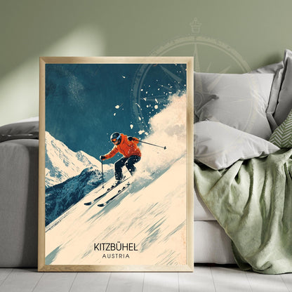Affiche Kitzbühel | Impression de voyage Autriche | Affiche Autriche