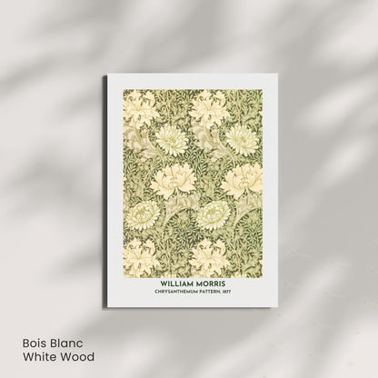 Affiche William Morris Chrysanthemum Pattern 1877 – Poster floral vintage Arts & Crafts, impression murale botanique, décoration intérieure