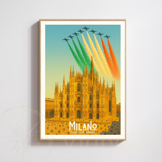 Affiche Milan | Impression Cathédrale de Milan | Affiche Milan