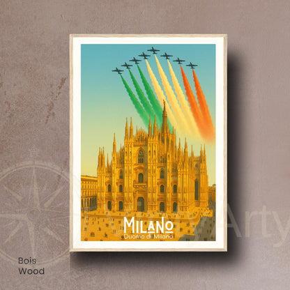 Affiche Milan | Impression Cathédrale de Milan | Affiche Milan