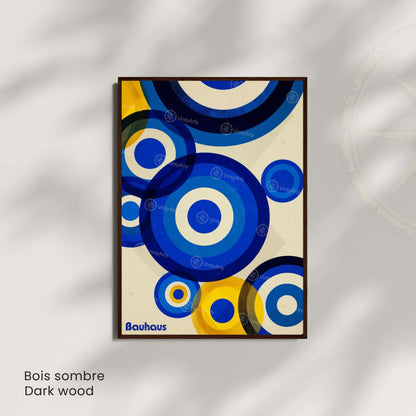 Affiche Bauhaus | Poster géométrique abstrait moderne