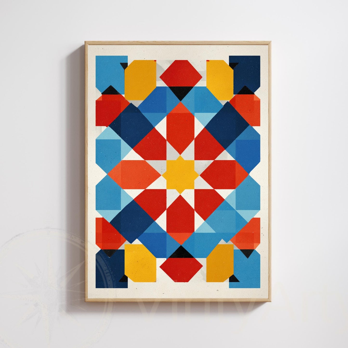 Bauhaus & Islamic Art Geometric Poster