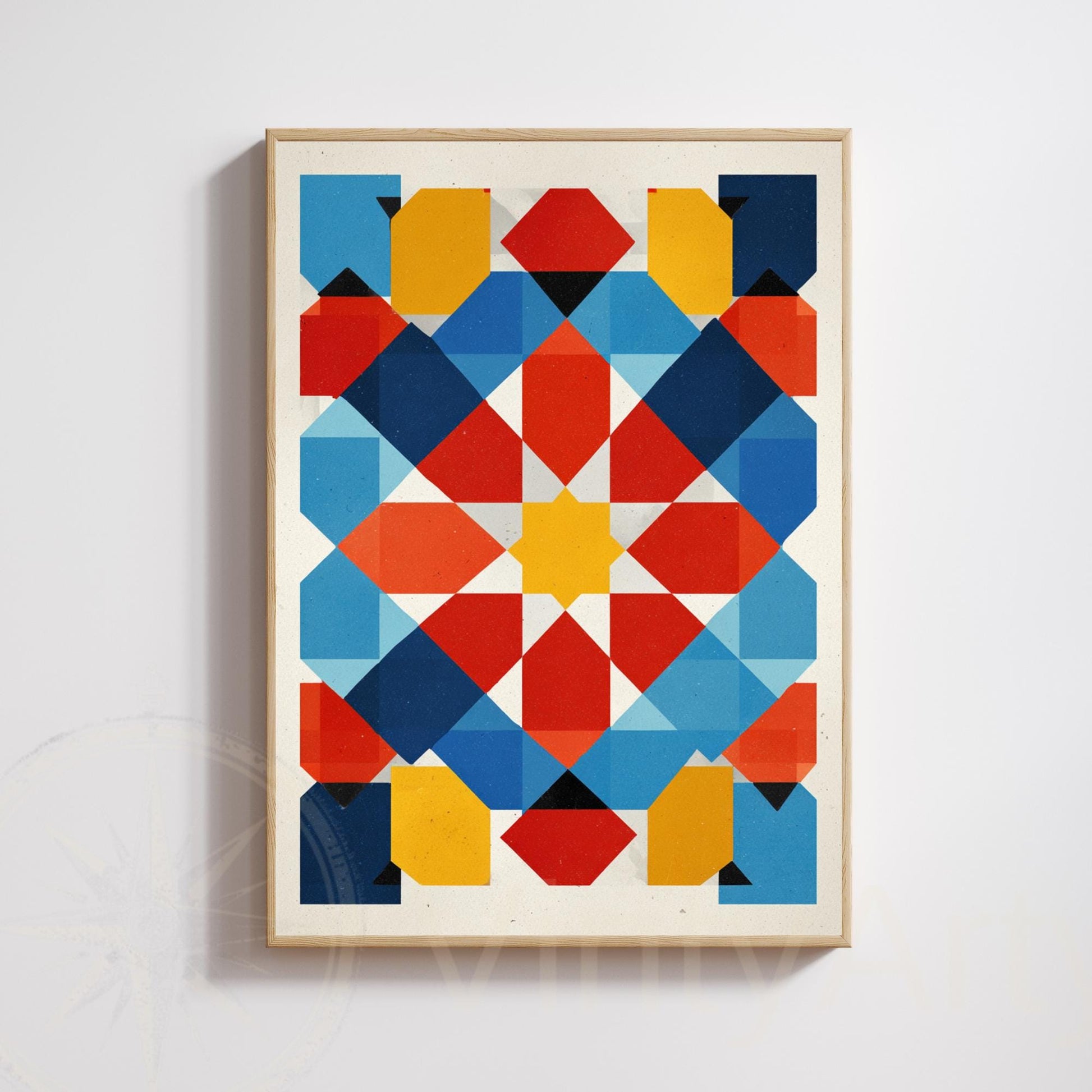 Bauhaus & Islamic Art Geometric Poster