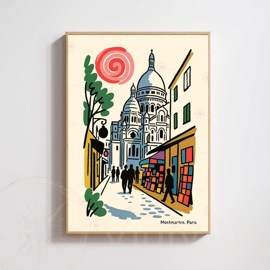 Paris Montmartre poster