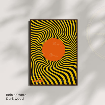 Affiche Bauhaus 1919 Cercle Orange – Poster Op Art