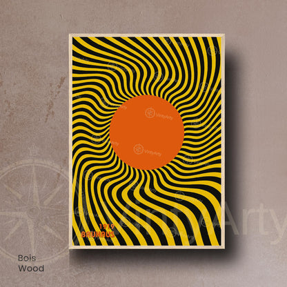Affiche Bauhaus 1919 Cercle Orange – Poster Op Art