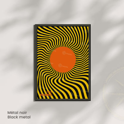 Affiche Bauhaus 1919 Cercle Orange – Poster Op Art
