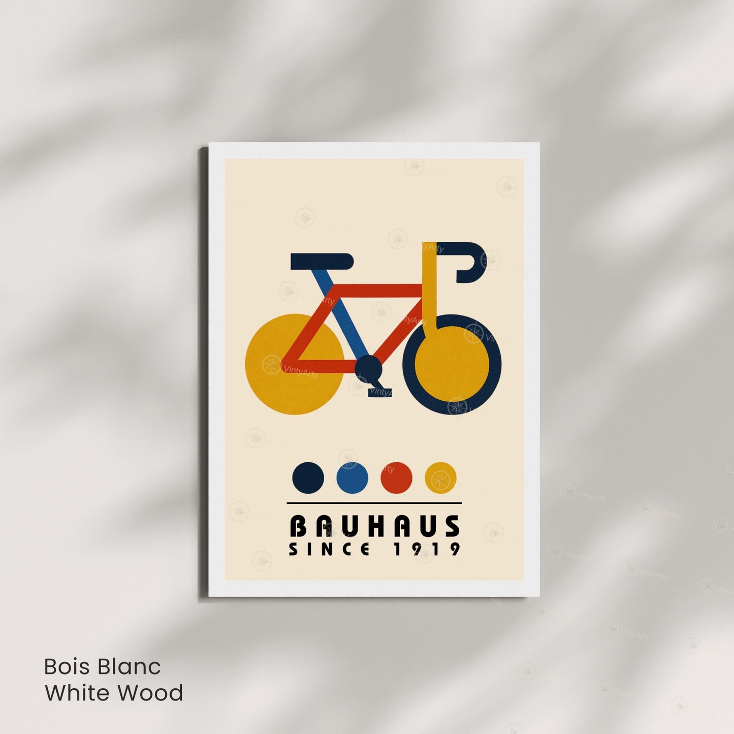 Affiche vélo – Poster géométrique moderne - Affiche Bauhaus