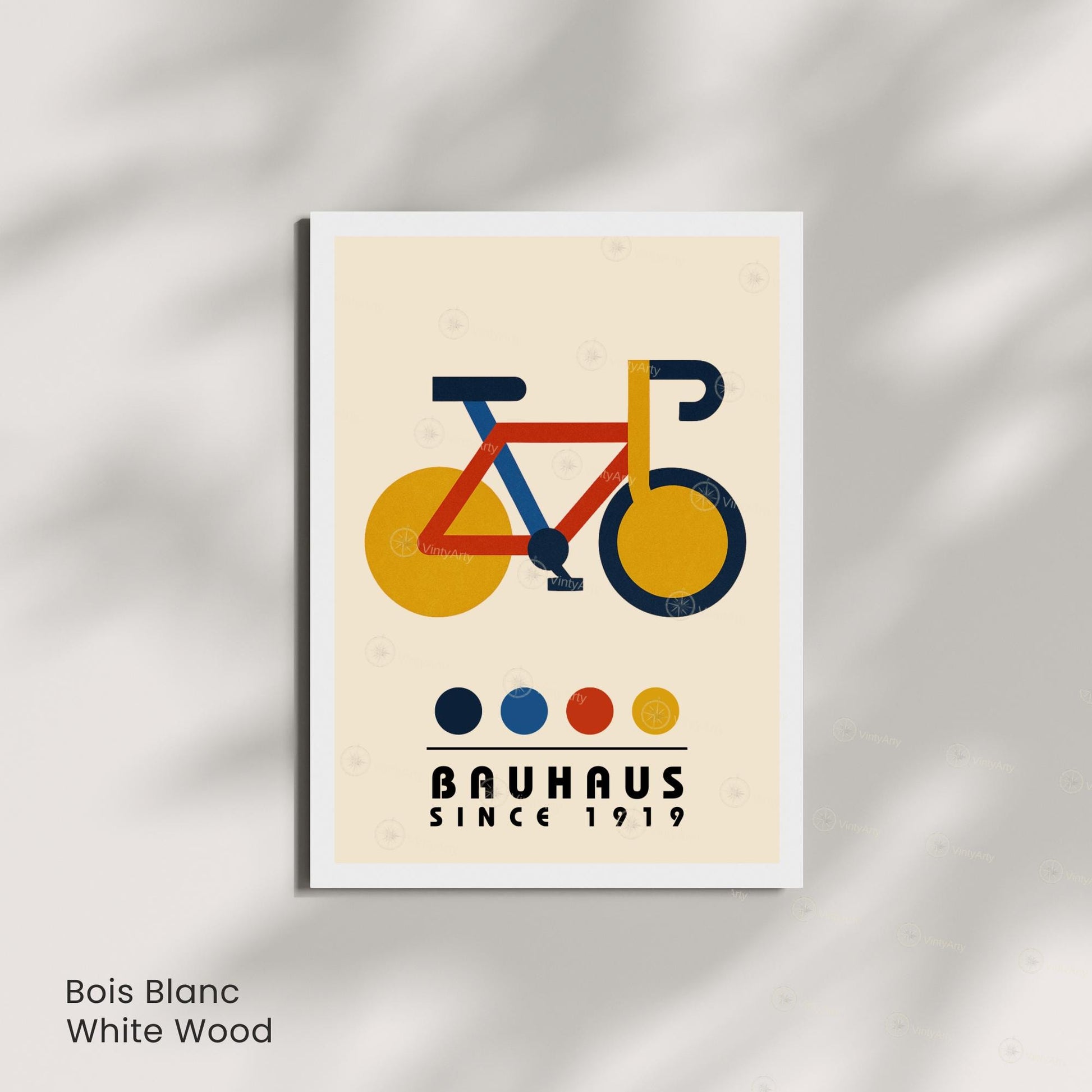 Affiche vélo – Poster géométrique moderne - Affiche Bauhaus