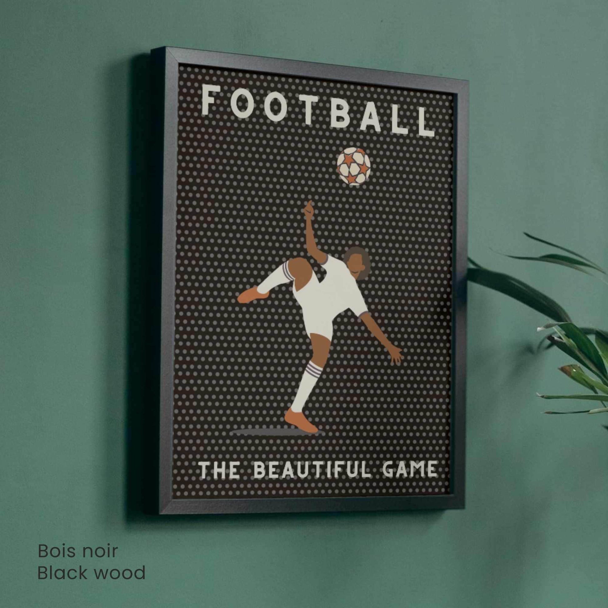 Affiche Football | Poster Sport Vintage Moderne | Illustration Murale The Beautiful Game