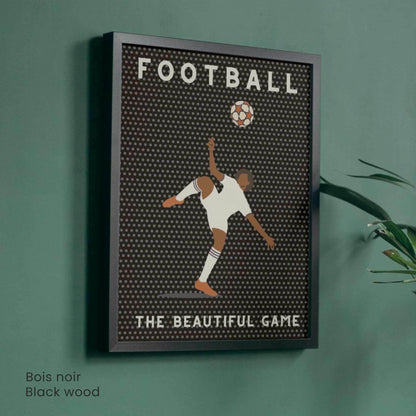 Affiche Football | Poster Sport Vintage Moderne | Illustration Murale The Beautiful Game