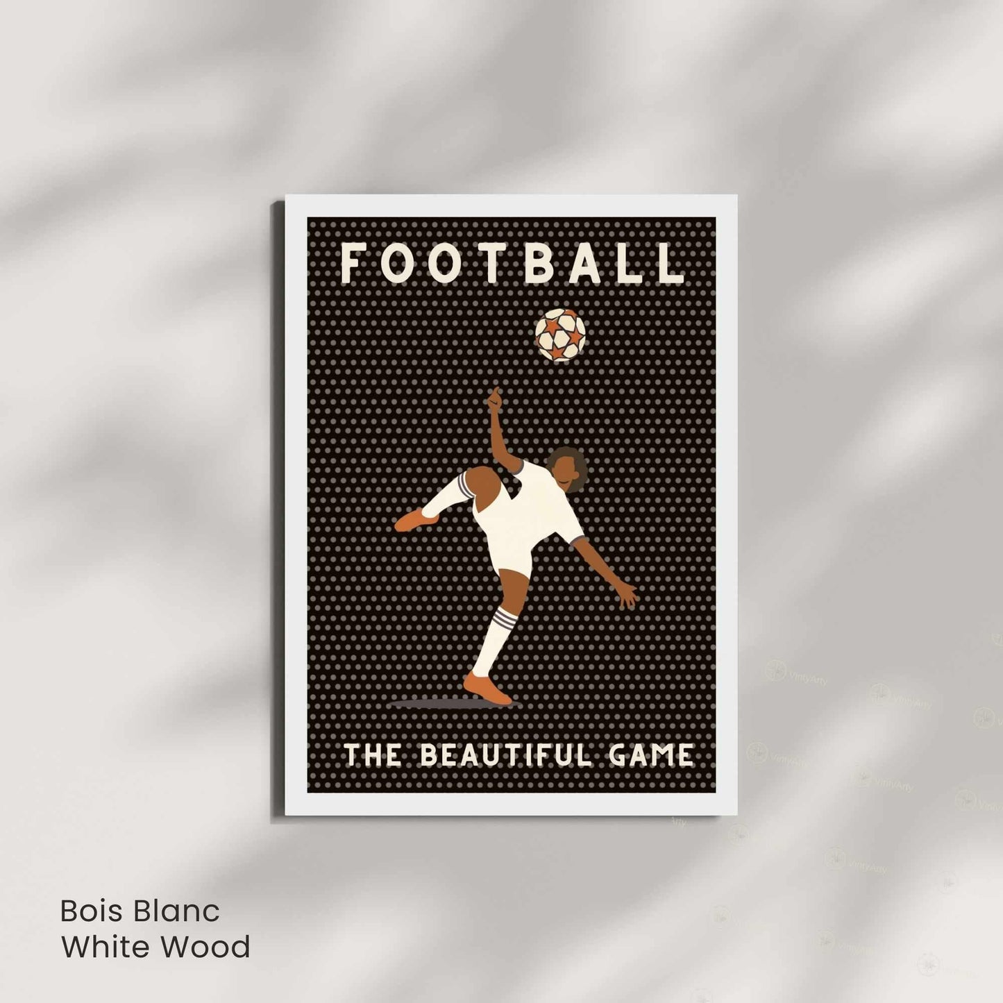 Affiche Football | Poster Sport Vintage Moderne | Illustration Murale The Beautiful Game