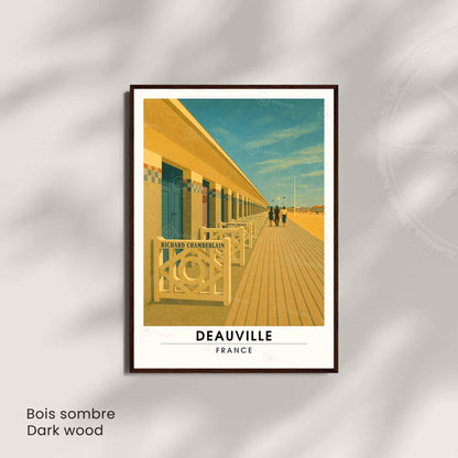 Affiche Deauville Port – Poster vintage Normandie