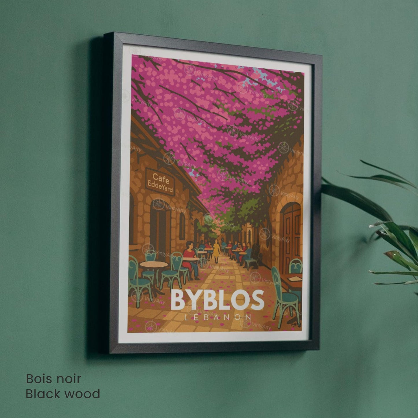 Affiche Byblos Liban | Poster Voyage Vintage | Illustration Rue Fleurie