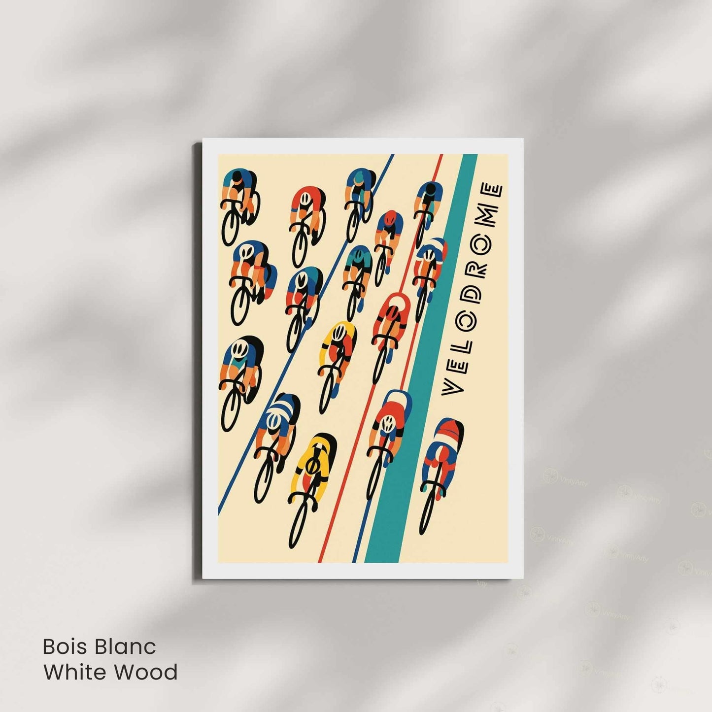 Affiche Cyclisme Vélodrome | Poster Vintage Vélo | Illustration Sportive Murale