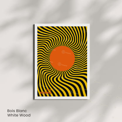 Affiche Bauhaus 1919 Cercle Orange – Poster Op Art