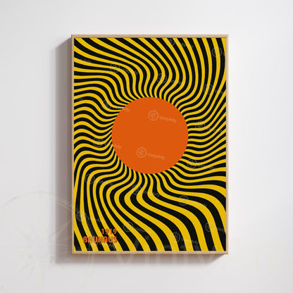 Affiche Bauhaus 1919 Cercle Orange – Poster Op Art