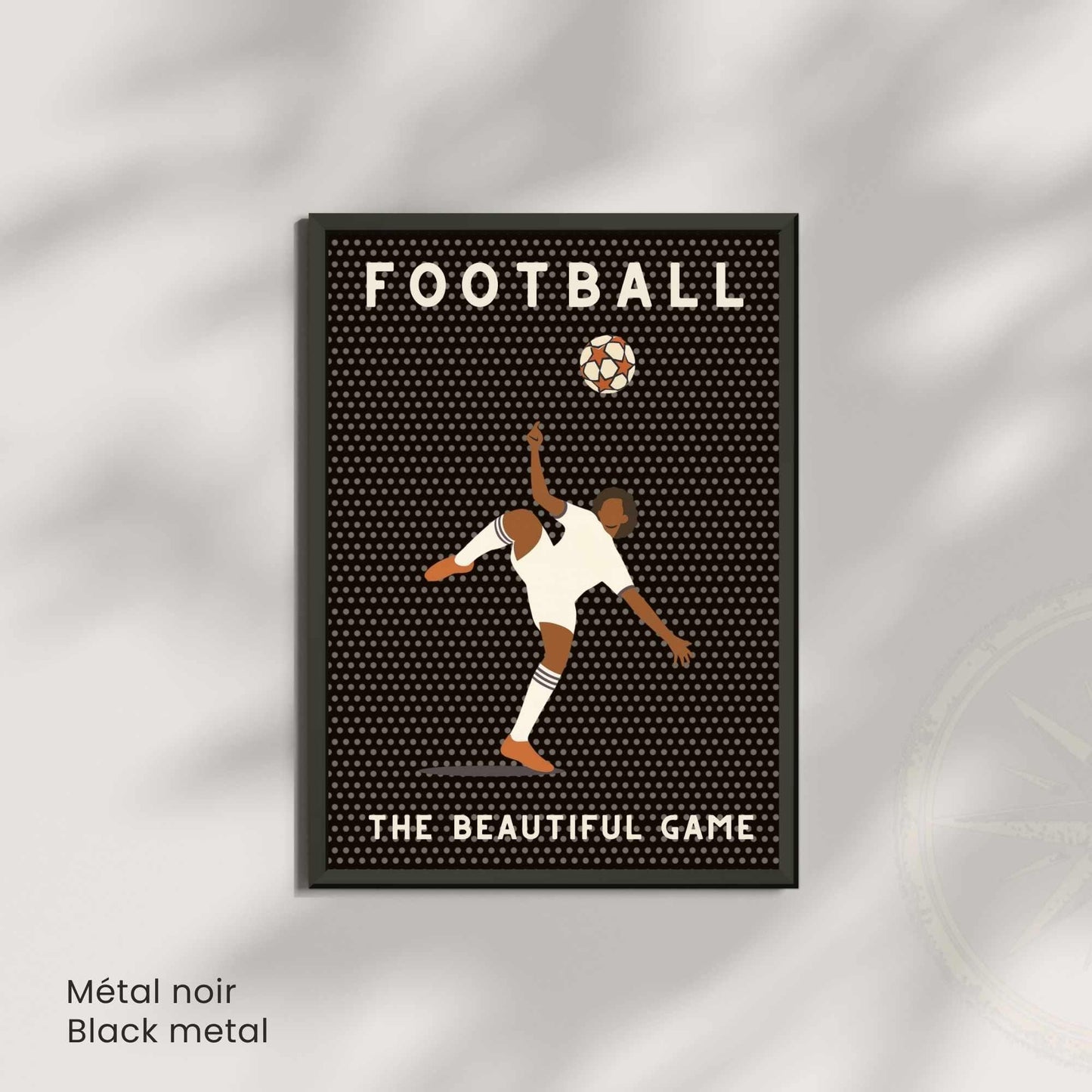 Affiche Football | Poster Sport Vintage Moderne | Illustration Murale The Beautiful Game