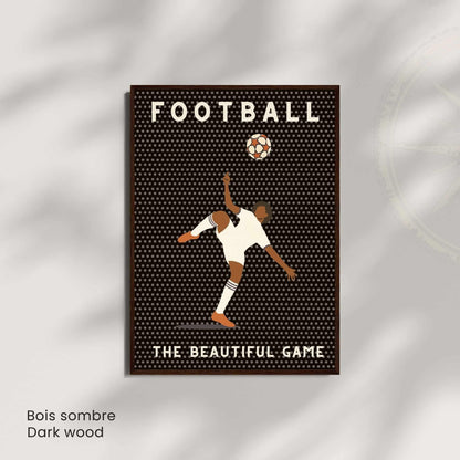 Affiche Football | Poster Sport Vintage Moderne | Illustration Murale The Beautiful Game