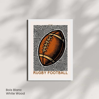 Affiche Rugby Football | Poster Sport Vintage | Décoration Murale Rétro Rugby | Affiche Rugby