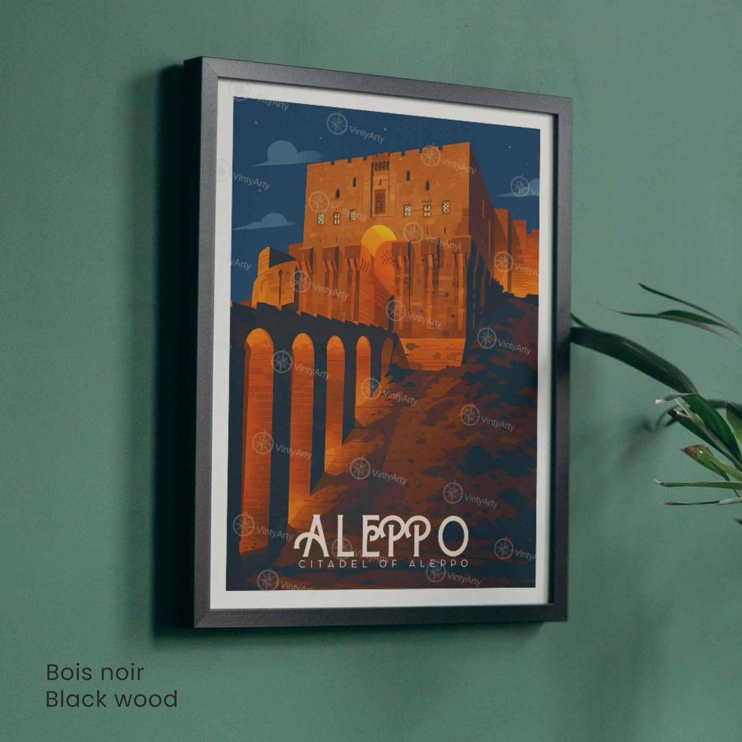 Affiche Alep | Citadelle d’Alep | Poster Syrie