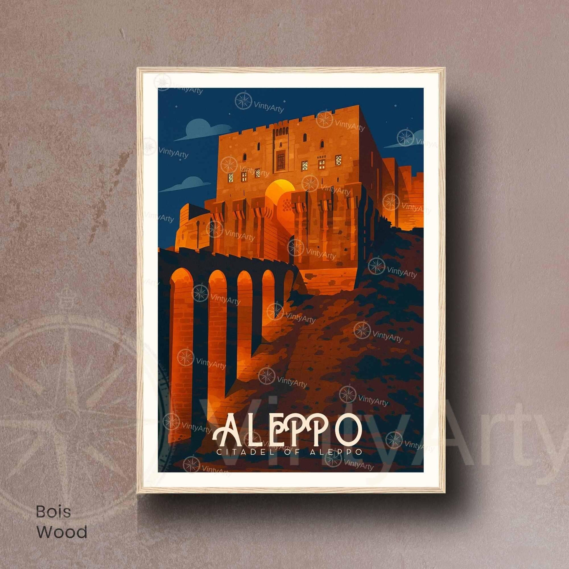 Affiche Alep | Citadelle d’Alep | Poster Syrie
