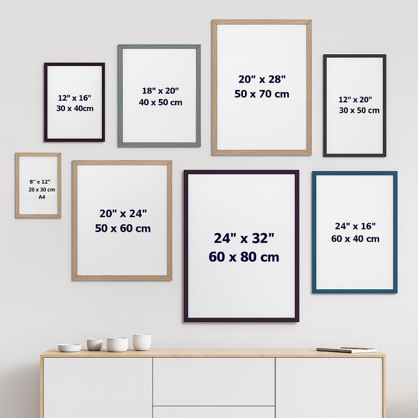 Affiche Èze, Côte d’Azur – Vue sur les toits et la Méditerranée - Affiche Côte d’Azur