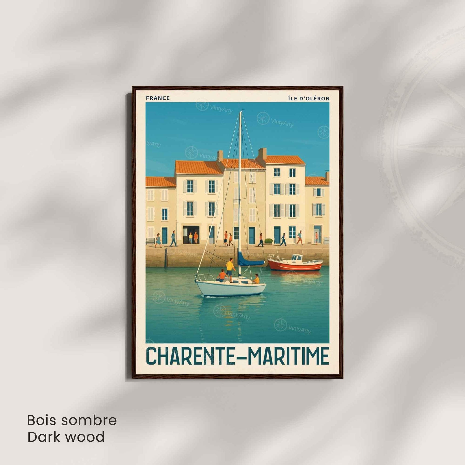 Affiche Île d’Oléron – Charente-Maritime | Affiche Vintage Côte Atlantique – France