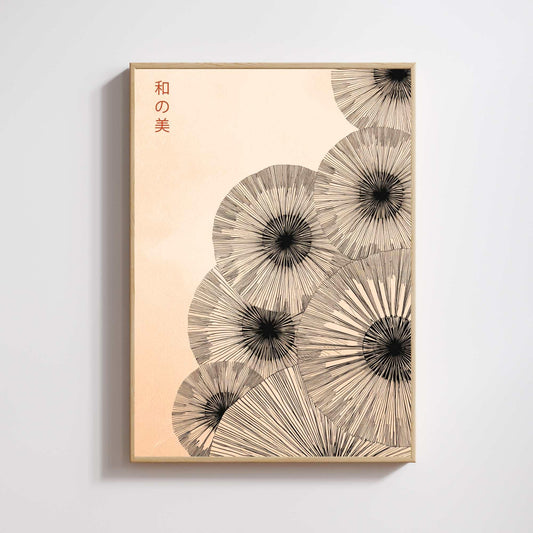 Japanese Art Print – The Beauty of Harmony | Minimalist Japanese Poster | Zen and Wabi-Sabi Wall Art | Traditional Japanese Design