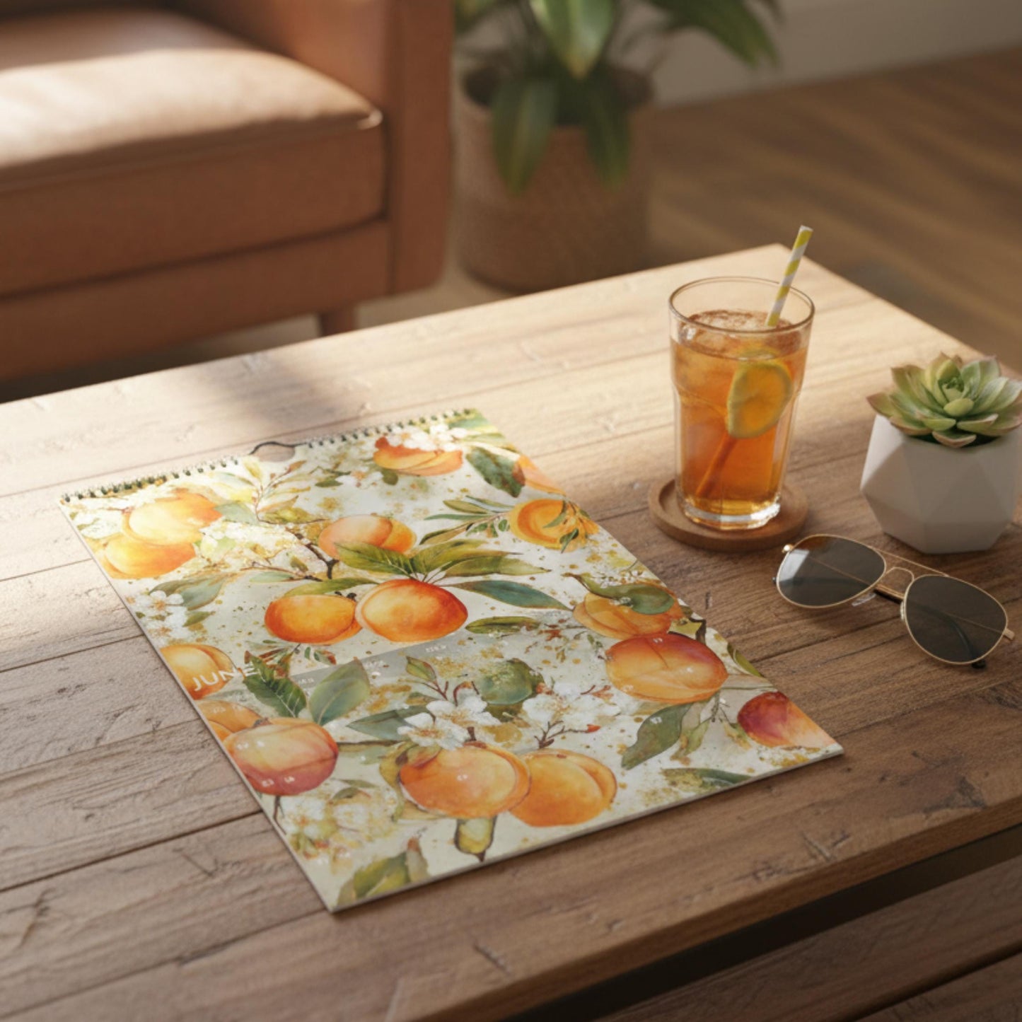 Calendrier 2026 Fruits | Calendrier Marché aux fruits | Cadeau cuisine et déco murale