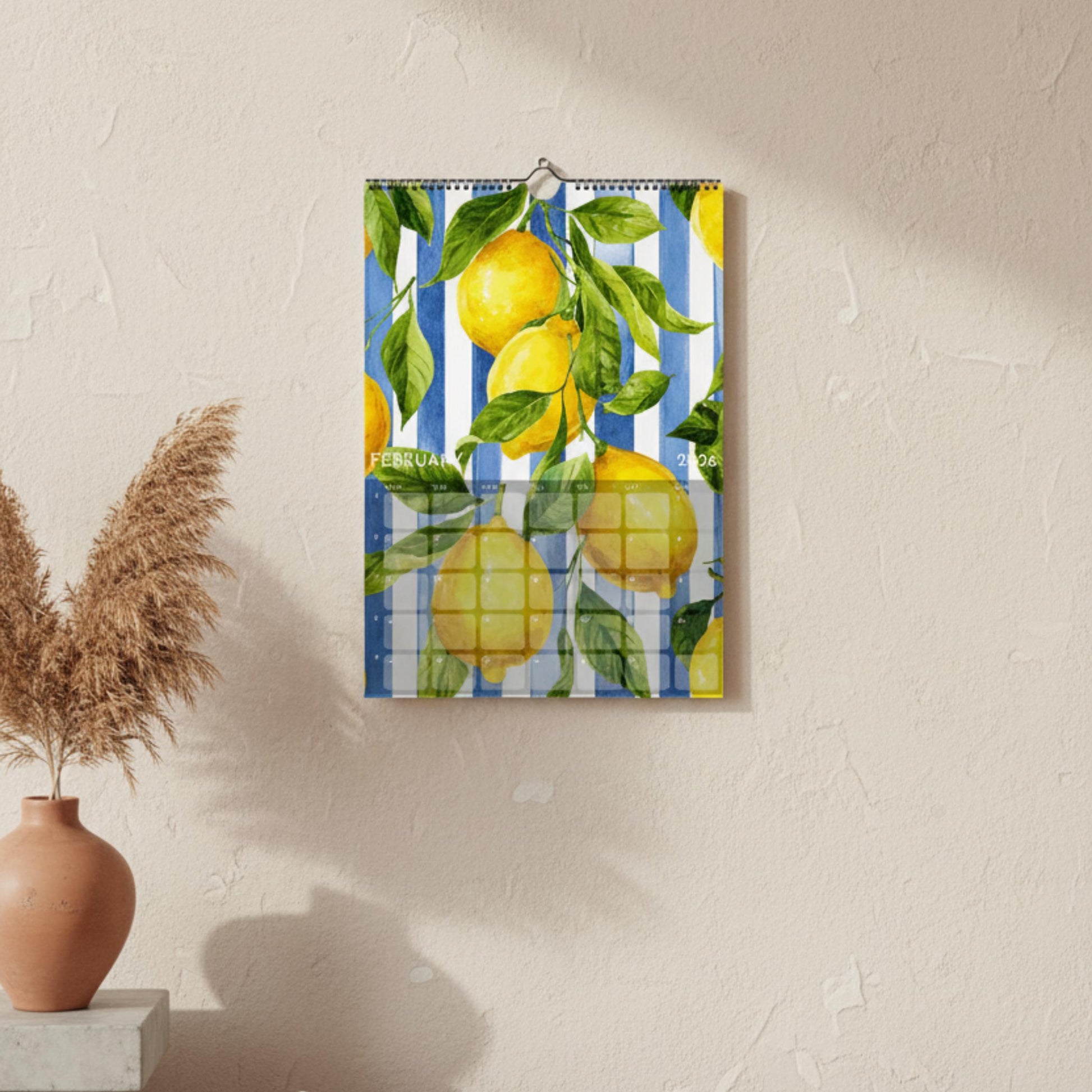 Calendrier 2026 Fruits | Calendrier Marché aux fruits | Cadeau cuisine et déco murale