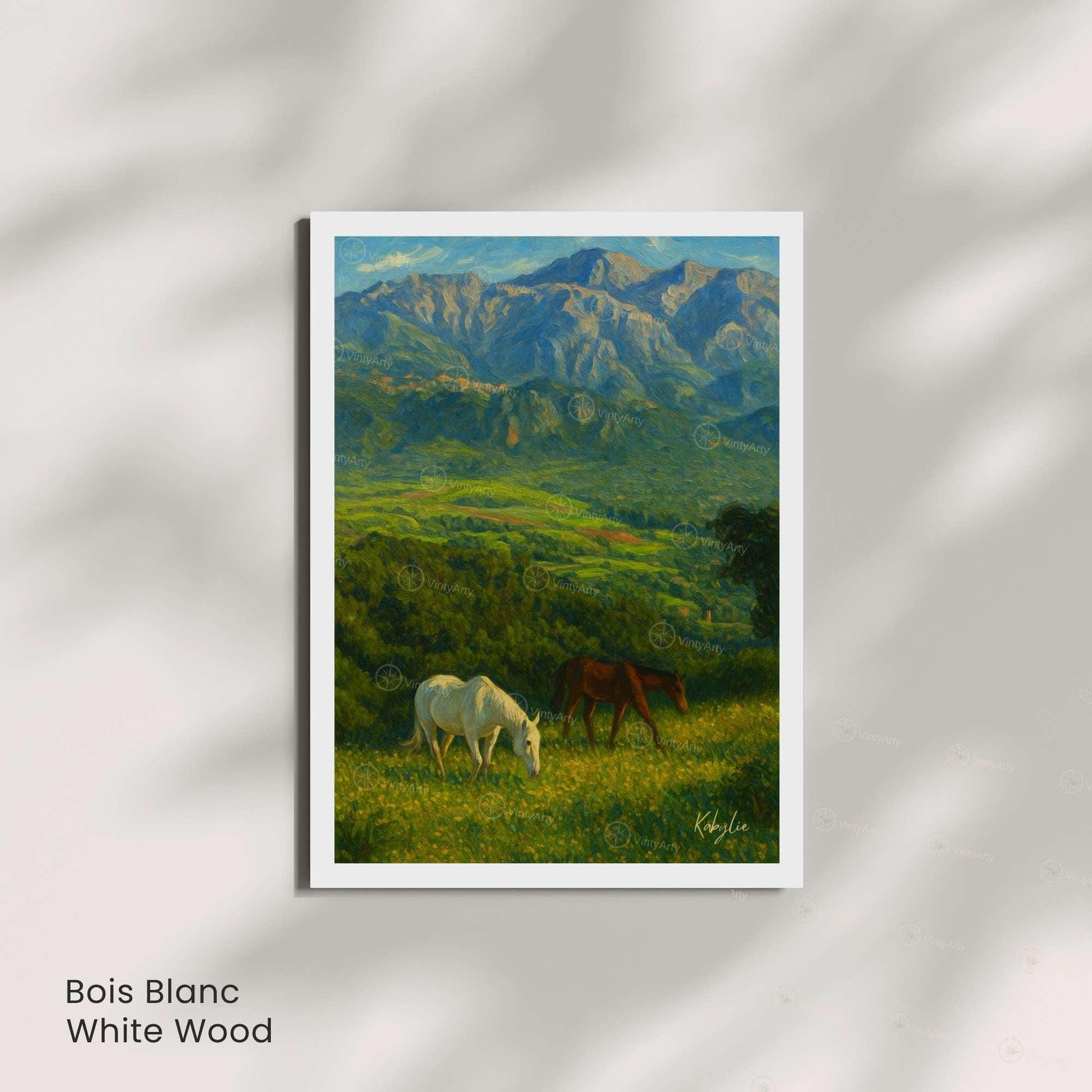 Affiche de voyage Kabylie – Algérie | Affiche montagne de Kabylie | Décoration Kabyle