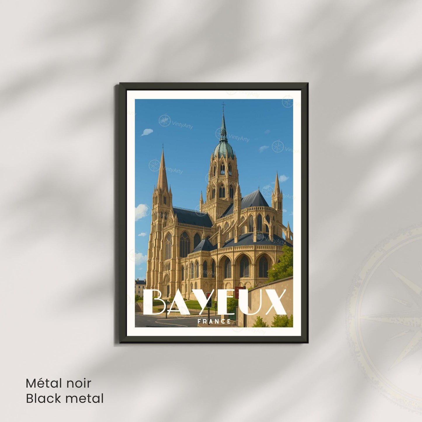 Affiche Bayeux | Cathédrale de Bayeux | Affiche Normandie