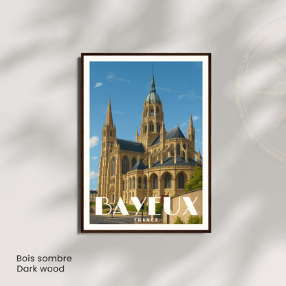 Affiche Bayeux | Cathédrale de Bayeux | Affiche Normandie