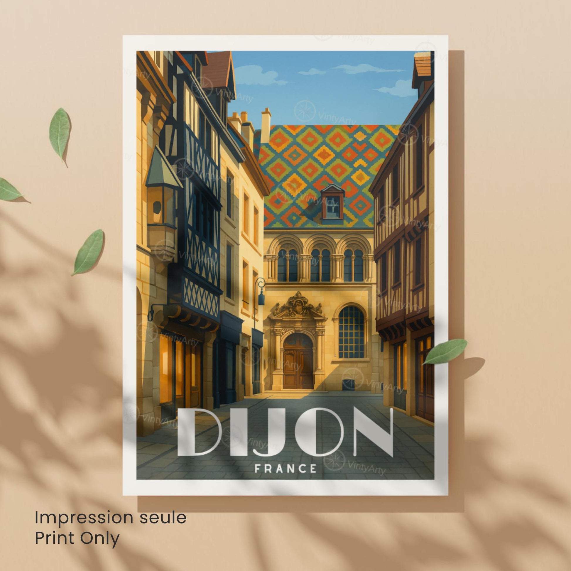 Affiche Dijon | Centre Historique de Dijon