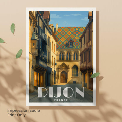 Affiche Dijon | Centre Historique de Dijon