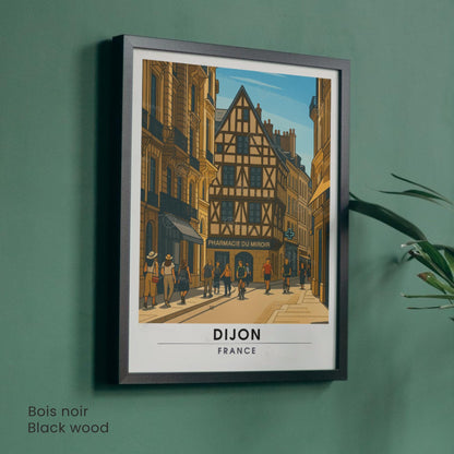 Affiche de voyage Dijon | Affiche Bourgogne