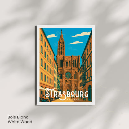 Affiche Strasbourg – Alsace, patrimoine et lumière du Grand Est