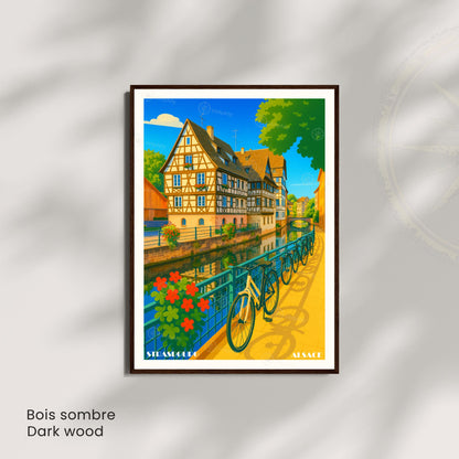 Affiche Strasbourg – La Petite France, charme et poésie alsacienne