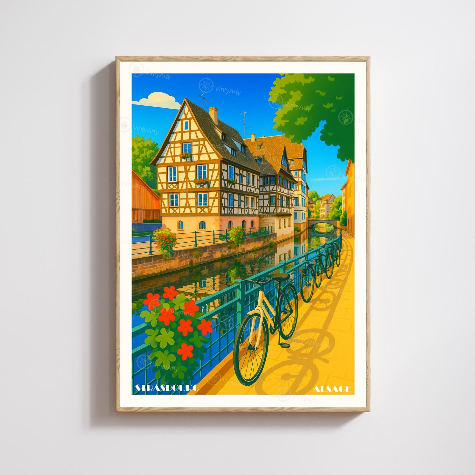 Affiche Strasbourg – La Petite France, charme et poésie alsacienne