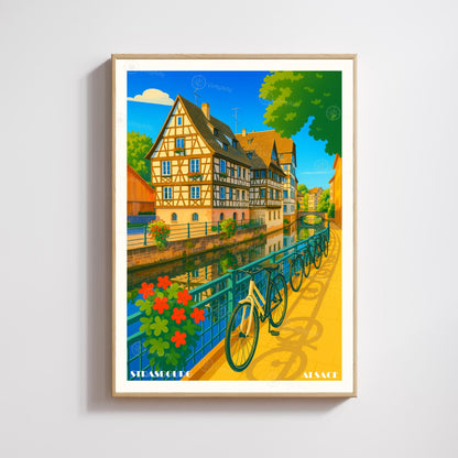 Affiche Strasbourg – La Petite France, charme et poésie alsacienne